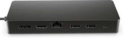 HP USB-C Docking Station with HDMI/DisplayPort Ethernet Black (50H98AA)