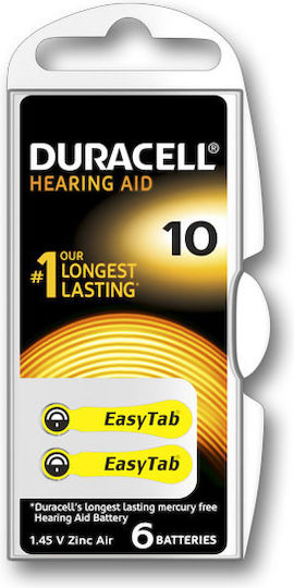 Duracell Activair Батерии За Слухови Апарати 10 1.4V 6бр