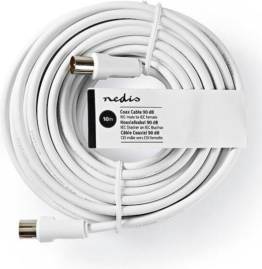 Nedis Kabelantenne Koax-Stecker - Koax-Buchse (CSGT40000WT100)