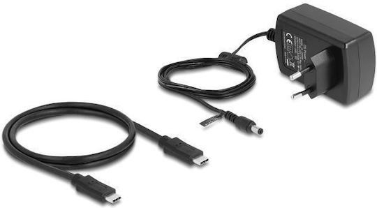 DeLock USB Type-C 3.1 Docking Station Docking Station for 2 Hard Drives SATA 2.5" / 3.5" with Connection USB 3.1 (63957)