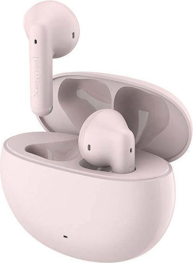 Edifier TWS X2 Earbud Bluetooth Handsfree Ακουστικά με Αντοχή στον Ιδρώτα και Θήκη Φόρτισης Ροζ