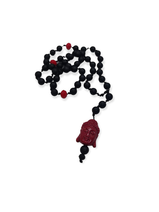 Rosary Buddha Ananna Black Red Acrylic