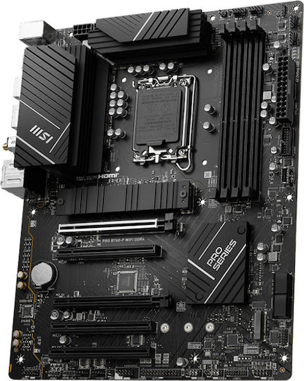 MSI Pro B760-P WIFI DDR4 Дънна платка ATX с Intel 1700 Сокет