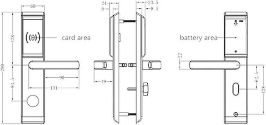 Orbita Technology Lacăt Electronic E3042 în culoare Argintiu