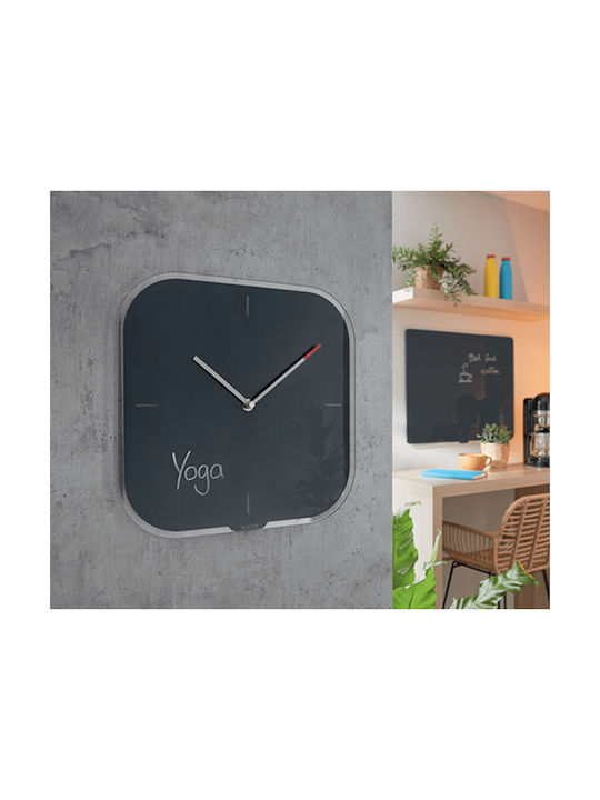 Leitz Cosy Leise Wanduhr Glas Gray Ø30cm