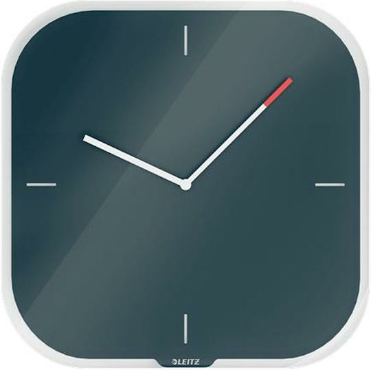 Leitz Cosy Leise Wanduhr Glas Gray Ø30cm