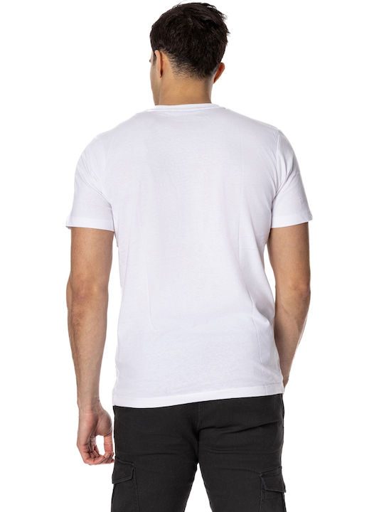 Jack & Jones T-shirt Bărbătesc cu Mânecă Scurtă Alb