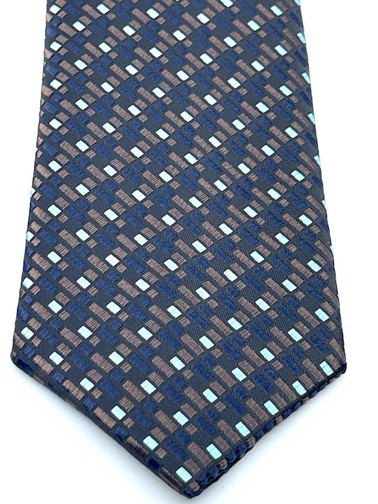 Legend Accessories Σετ Ανδρικής Γραβάτας με Σχέδια σε Navy Μπλε Χρώμα