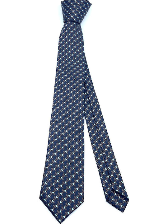 Legend Accessories Σετ Ανδρικής Γραβάτας με Σχέδια σε Navy Μπλε Χρώμα