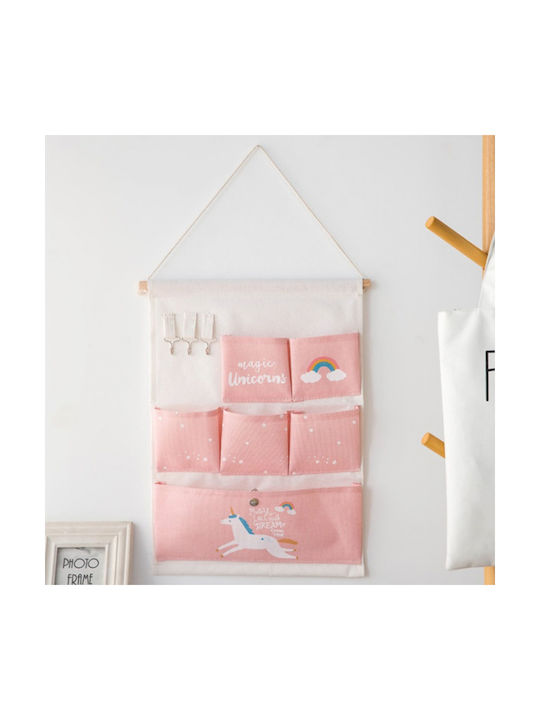 Loco Baby Nursery Wall Organizers Μονόκερος Pink 1pcs