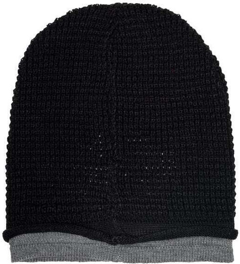 Beanie Unisex Beanie Knitted in Black color