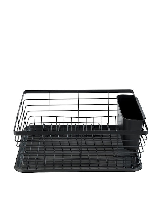 Wenko Metallisches Schwarz Spülbeckenablauf 36x30x15cm