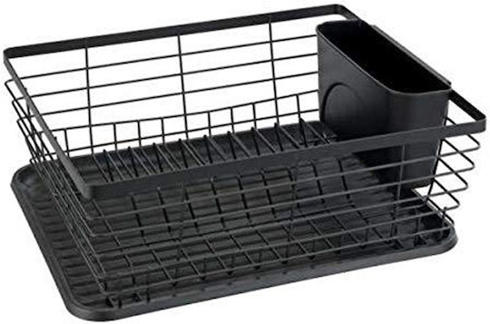 Wenko Metallisches Schwarz Spülbeckenablauf 36x30x15cm