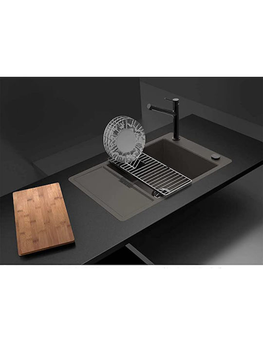 Schock Στραγγιστήρι Γούρνας Inox Ασημί 36.8x18.5x49cm