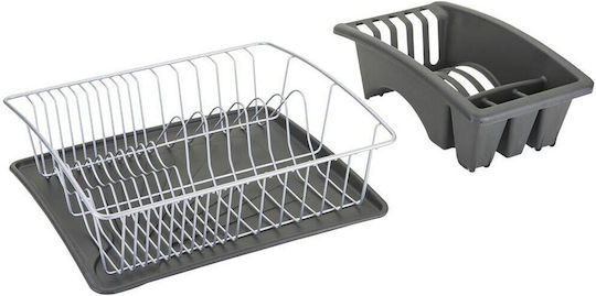Metaltex Aquatex Στραγγιστήρι Νεροχύτη Μεταλλικό Γκρι 35x30x11cm