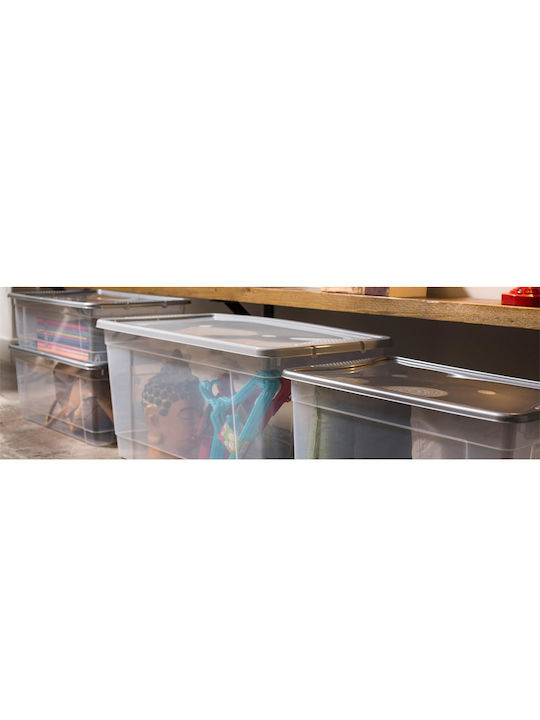 Cyclops Mega Box Plastic Storage Box with Lid Transparent 76x46x40cm