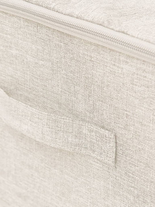 vidaXL Stoff Aufbewahrungsbox mit Deckel Beige 43x34x23cm 2Stück