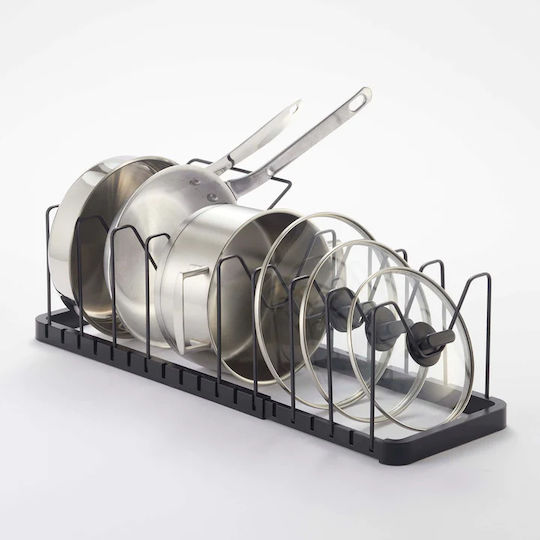 Yamazaki Cabinet Dish Rack Metallic 45x20x17.5cm Black
