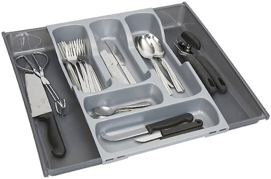 Curver Drawer Cutlery Tray LUN119 Opening Plastic 30x42x6.4cm Grey