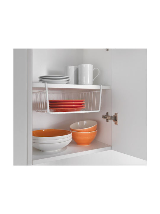 Metaltex Babatex Kitchen Organizer Racks Metallic in White Colour 26x30x14cm