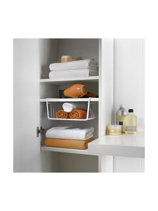 Metaltex Babatex Kitchen Organizer Racks Metallic in White Colour 26x30x14cm