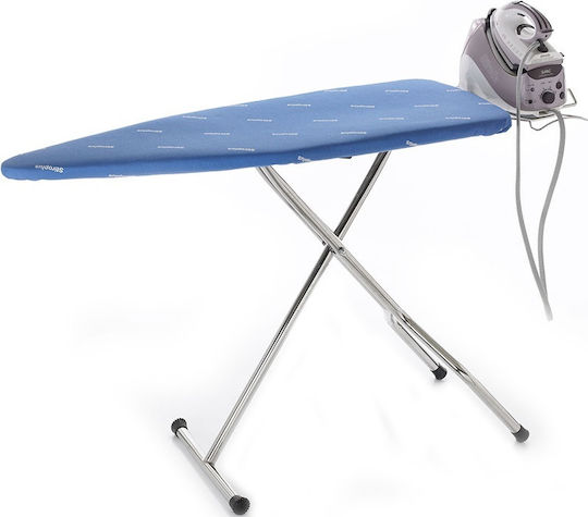 Stiroplus Prestige 2 Bügelbrett Für Bügelstation Zusammenklappbar Blau 123x48x10cm