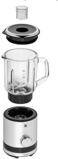 WMF KITCHENminis 04.1649.0011 Μπλέντερ με Γυάλινη Κανάτα 800 ml 400W Μαύρο