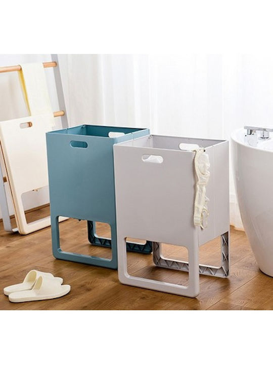 Lalos Coș De Rufe Din Plastic Pliabil 39.8x29.2x61cm Alb