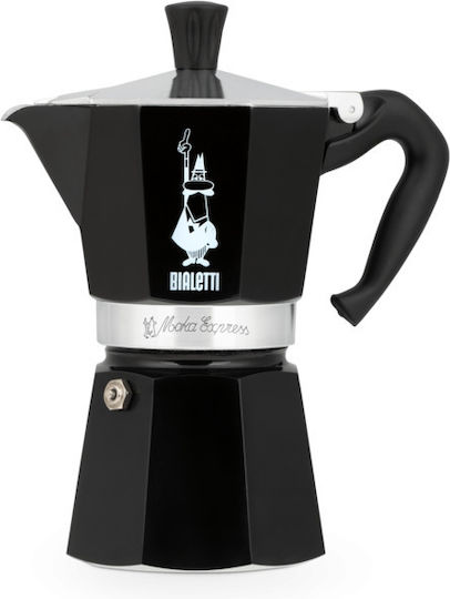 Bialetti Moka Express Stovetop Espresso Pot 1 Cup Black