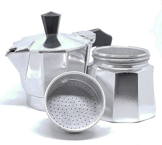 Pezzetti Italexpress Μπρίκι Espresso 3cups Ασημί