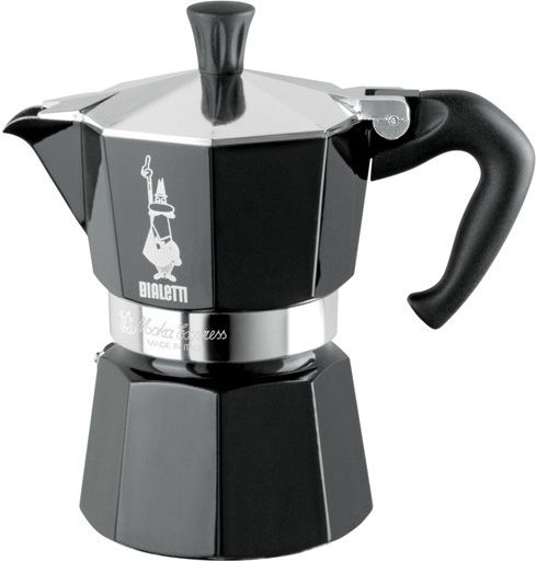 Bialetti Moka Express Stovetop Espresso Pot 3 Cups Black