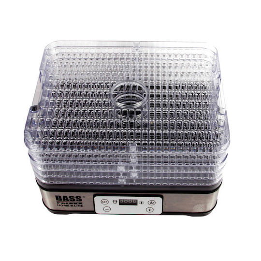 Bass Polska BH10603 Deshidrator De Alimente Cu 5 Rafturi Și Temperatura Reglabilă 35-70°C
