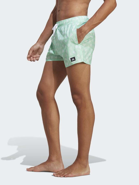 Performance Men's Swimwear Shorts Pulse Mint with Patterns