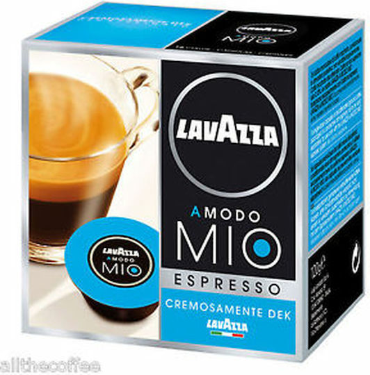 Lavazza Capsules Espresso Dek Cremoso Decaffeine Compatible with Machine LavAzza A Modo Mio 16caps,tobolek
