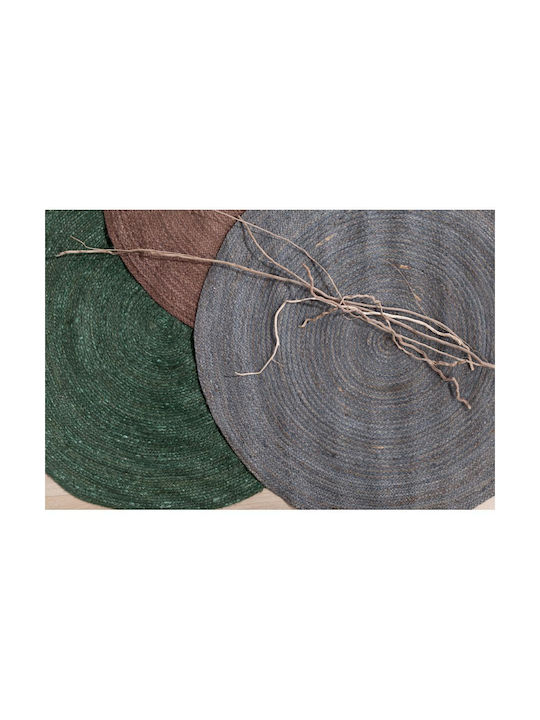 InTheBox Rondo Teppich Rund Sommer aus Jute Brown
