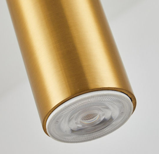 Home Lighting Hängelampe Gold für 5 Lampen E27