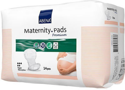 Abena Maternity Pads Premium Γυναικείες Σερβιέτες Ακράτειας Αυξημένης Ροής 5 Σταγόνες 14τμχ
