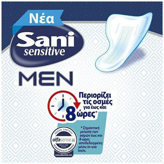 Sani Sensitive Men Super Level 3 Men's Incontinence Pad Normal Flow 5 Drops 10pcs