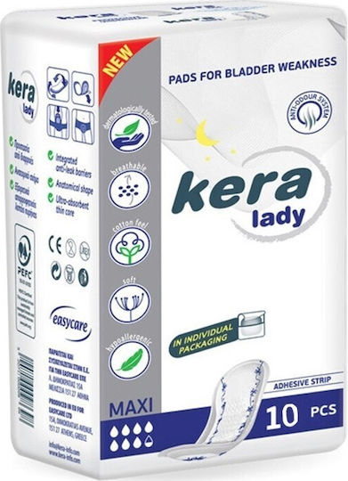Kera Lady Super Produse pentru femei Pansamente pentru incontinență Crescute 7 picături 10buc