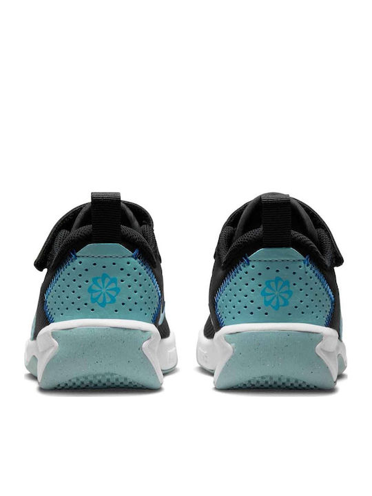 Omni Multi Court Ps Kids Sports Shoes Running with Hoop & Loop Closure Black