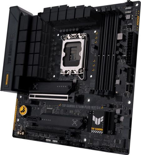 Asus TUF GAMING B760M-PLUS D4 WIFI Дънна Плата ATX с Intel 1700 Сокет 90MB1DG0-M0EAY0