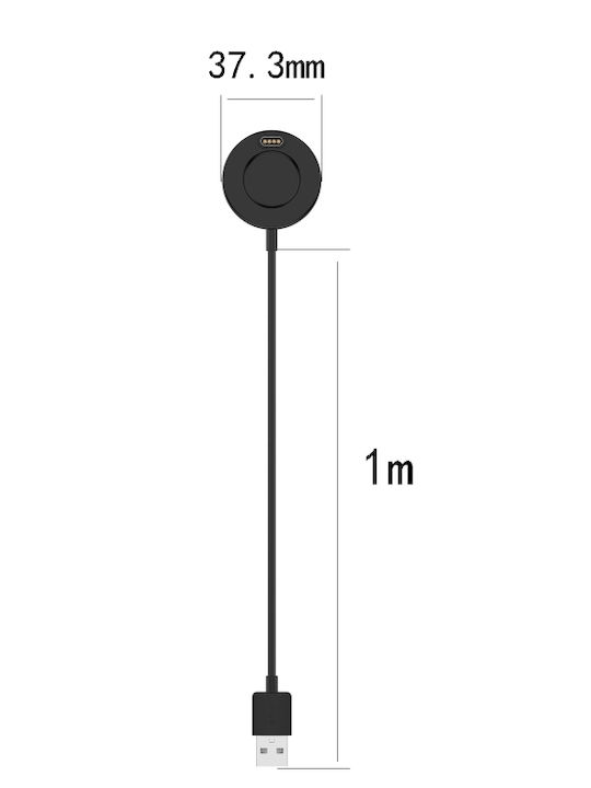 Cable with Charging Base Wearable Charger Garmin Fenix 7/7S Blackς
