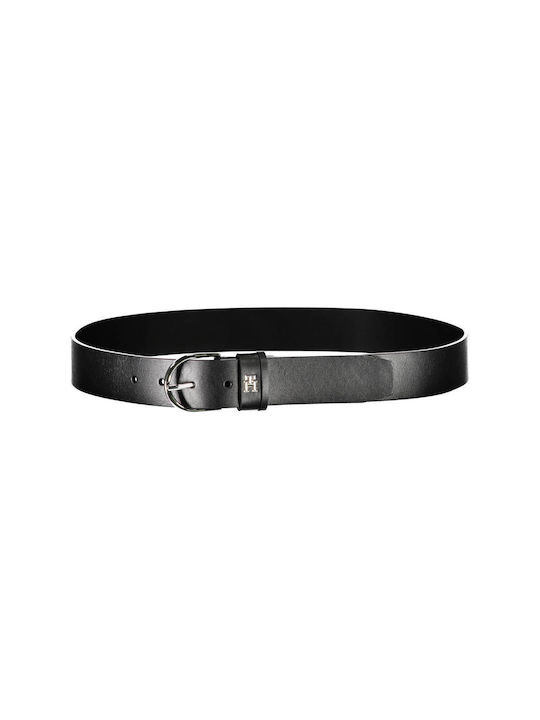 Tommy Hilfiger Wide Leather Women's Belt Black