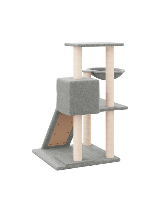 vidaXL Scratching Post Cat Trees Gray 3 levels 73x49x82cm