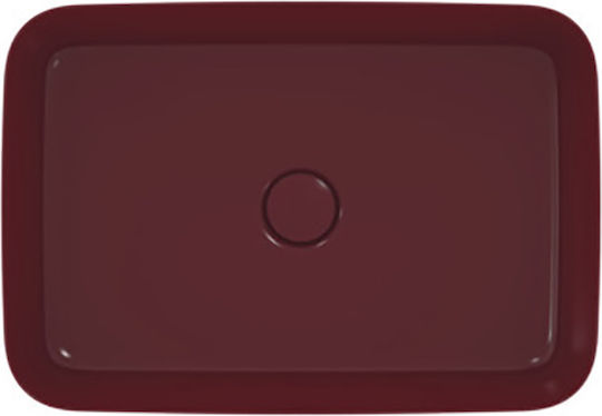 Ideal Standard Ipalyss Επικαθήμενος Νιπτήρας Πορσελάνης 55x38x12.5cm Pomegranate