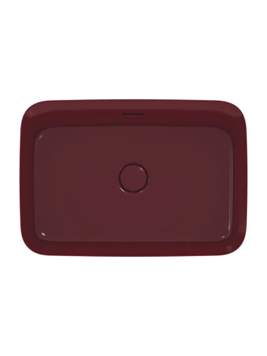 Ideal Standard Ipalyss Aufgesetztes Waschbecken Keramik 55x40x12cm Pomegranate