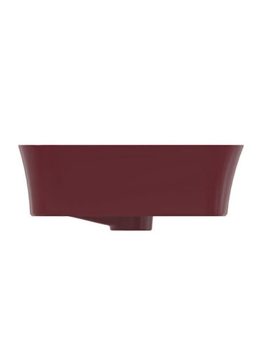 Ideal Standard Ipalyss Aufgesetztes Waschbecken Keramik 55x40x12cm Pomegranate
