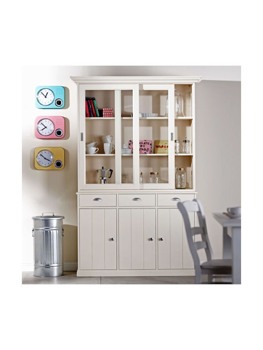 Butlers Grove Κάδος Απορριμμάτων Μεταλλικός Ασημί 46.56lt