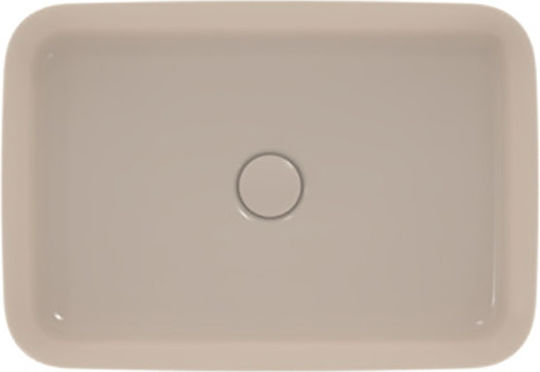 Ideal Standard Ipalyss Επικαθήμενος Νιπτήρας Πορσελάνης 55x38x12.5cm