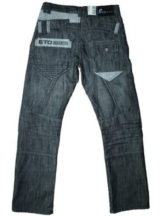 Eto Jeans EM219 Straight Leg Darkwash Jeans - Dark Indigo Blue